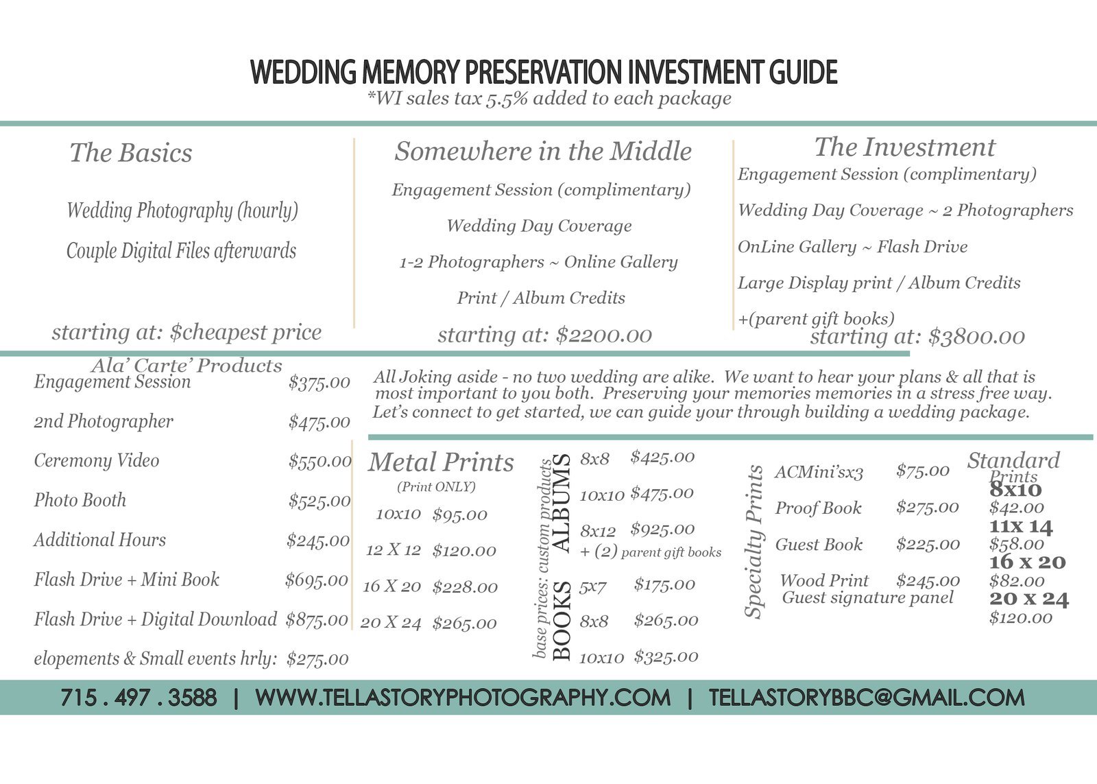 5x7 2026 Pricing Back